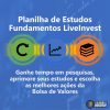 Planilha de Estudos Fundamentos LiveInvest